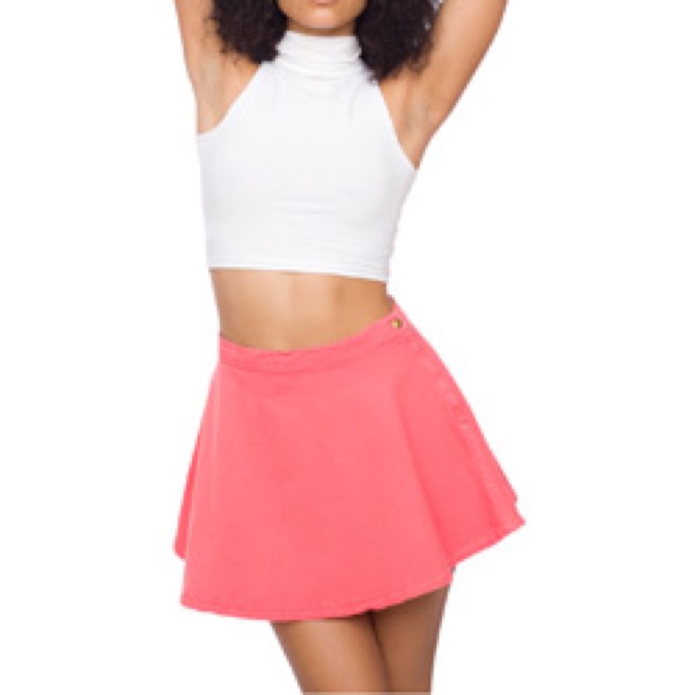 American Apparel pink circle skirt